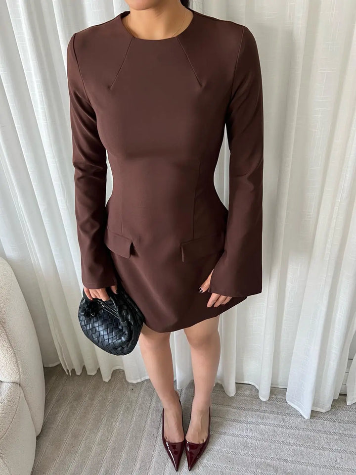 Chloe ♡ Chocolate Hourglass Mini Dress